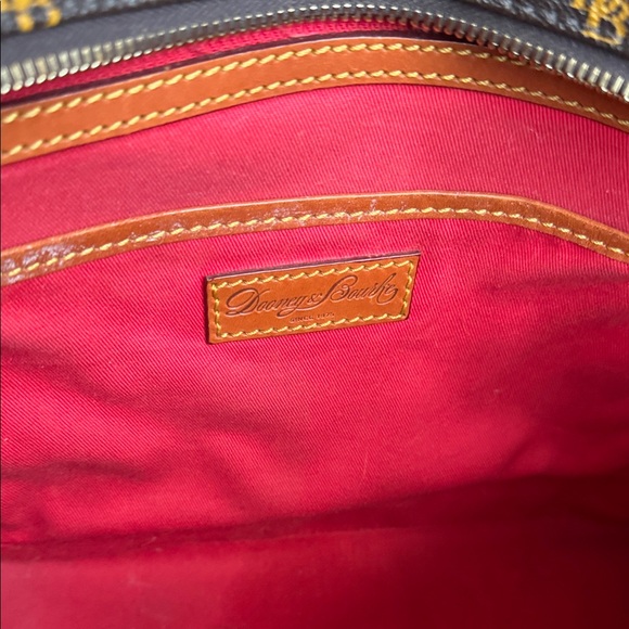 Dooney & Bourke Classic Dark Brown Monogram Tote - Picture 12 of 15